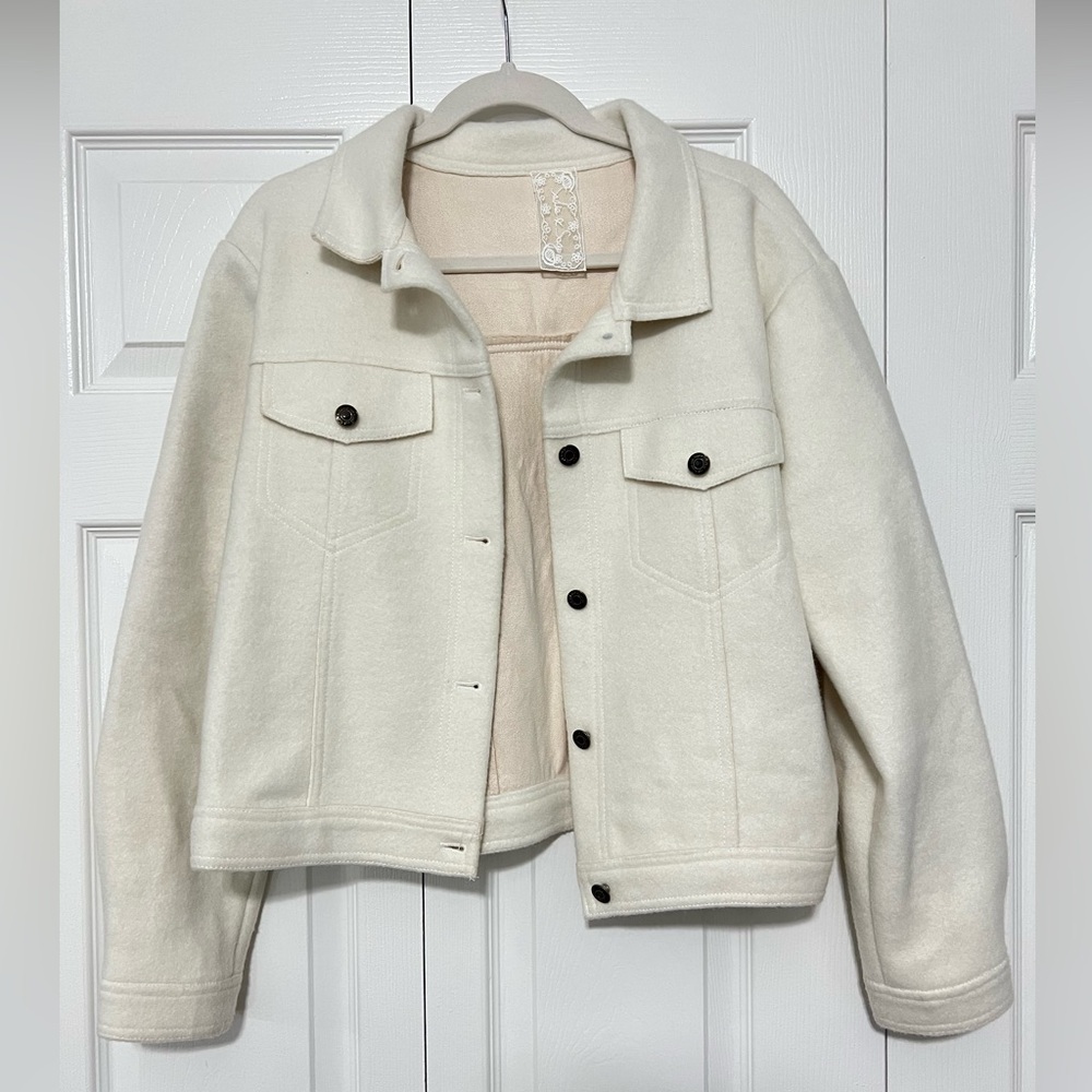 Cream/White Crop Sadie & Sage Jacket